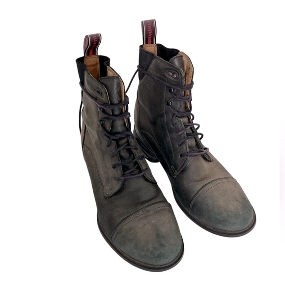 Ariat Shoes - Ariat Vintage Distressed Leather Lined Moto Combat Boho Cottagecore Boots 9